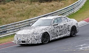 2023 BMW M2 Competition Spied at the Nürburgring With Thick Camouflage