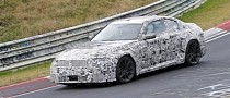 2023 BMW M2 Competition Spied at the Nürburgring With Thick Camouflage