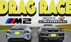 2023 BMW M2 Drags and Rolls 2023 Chevy Camaro ZL1. Someone Gets Trampled, Thrice
