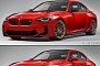 2023 BMW M2 Looks Digitally Happy About Getting a Quick Redesign and Gold Wheels