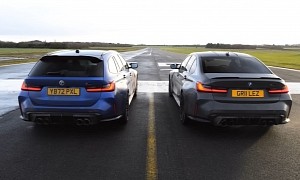 2023 BMW M3 Touring Drag Races M3 Competition xDrive, They’re Super Close
