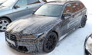 2023 BMW M3 Touring Spied, It Even Has Its Production Badges on It
