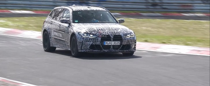 2023 BMW M3 Touring G81 spied testing at the Nurburgring