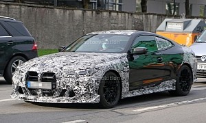 2023 BMW M4 CSL Spied Again, Model Designation Is Now Confirmed by Logo