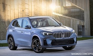 2023 BMW X1 Spied Closer to Production, Rendering Doesn't Scare With Big Kidneys