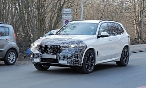 2023 BMW X5 LCI Prototype Shows Its Much Slimmer Laser LED Lights