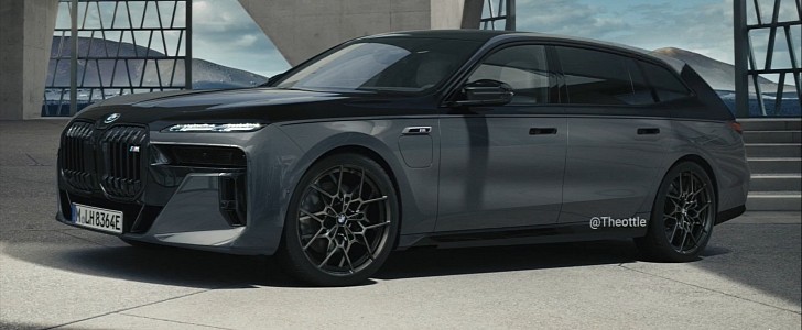 2023 BMW XM morphs into BMW M760e xDrive Touring by Theottle