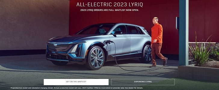 2023 Cadillac Lyriq pre-orders full announcement