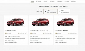 2023 Cadillac XT6 Configurator Goes Live, Three New Paint Options Available