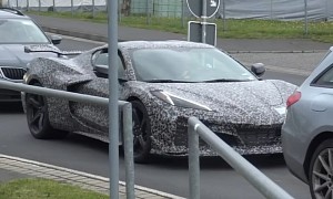 2023 Chevrolet Corvette Z06 Gets Caught in Minor Traffic Jam Close to the Nurburgring