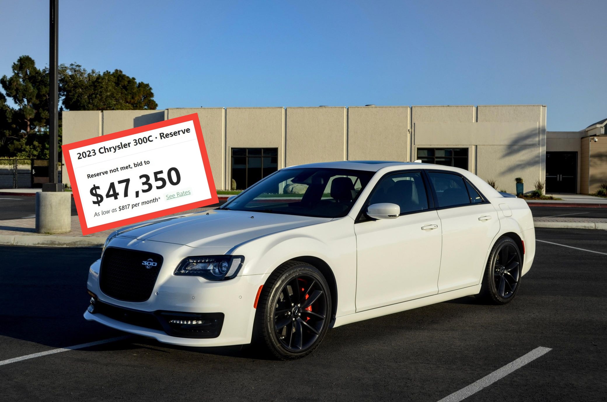 2023 Chrysler 300C Fails to Meet Lower-Than-MSRP Reserve Price at Auction -  autoevolution