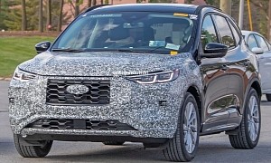 2023 Ford Escape Spied in Europe as the Kuga Facelift With BMW-Like Headlights