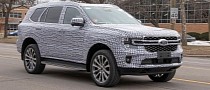 2023 Ford Everest SUV Spied Testing in the U.S. With Coil-Sprung Rear Suspension
