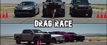 2023 Ford F-150 Raptor R Drag Races High-Performance SUVs, Beats All But One Challenger