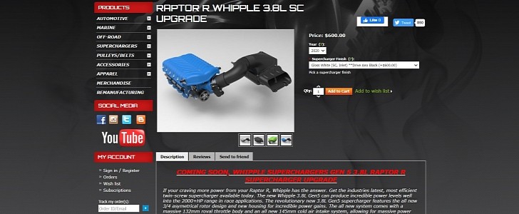 2023 Ford F-150 Raptor R Whipple 3.8L Supercharger 