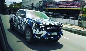2023 Ford Ranger Pickup Truck Spied With 2022 Ford Maverick-Inspired Front Fascia