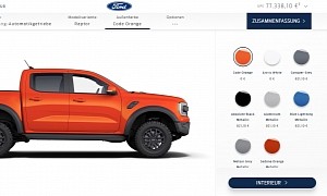 2023 Ford Ranger Raptor Configurator Goes Live in Europe, Priced at €77,338.10 in Germany