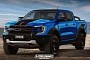 2023 Ford Ranger Raptor Rendered With Butch Styling