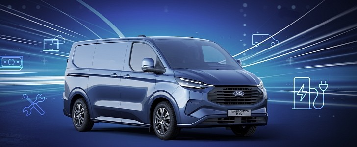 2023 Ford Transit Custom Spied With Plastic Front Bumper - autoevolution