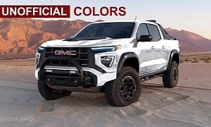 2023 GMC Canyon AT4X Revealed in Unofficial Renderings Has Beefy yet Colorful Looks
