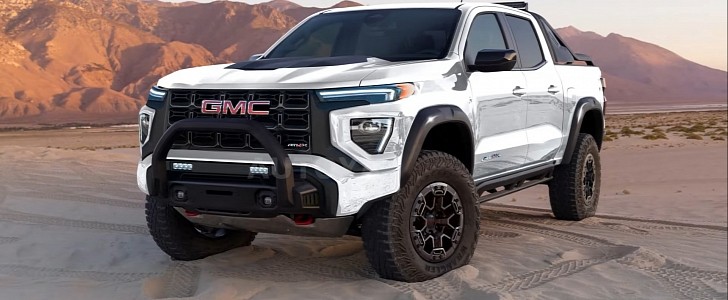 2023 GMC Canyon AT4X rendering by AutoYa