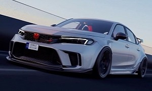 2023 Honda Civic Type R Is Already Getting a Virtual Facelift, Widebody Kit Too