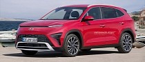 2023 Hyundai Kona Rendered With More Restrained Front-End Styling