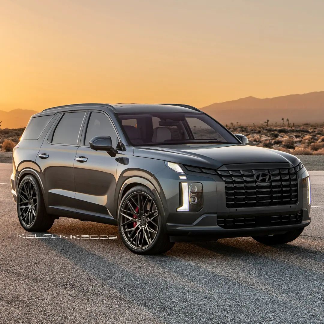 2023 Hyundai Palisade Gets Imagined “Shadow Line,” Hunkers Down on New