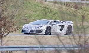 2023 Lamborghini Aventador Successor Comes Out To Play in Newest Spy Photos
