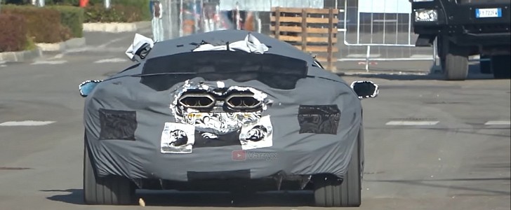 2023 Lamborghini Aventador successor spy video