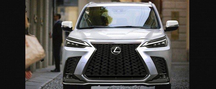 2023 Lexus LX unofficial render as U.S. alternative to Toyota Land Cruiser J300 by Carsbite.com