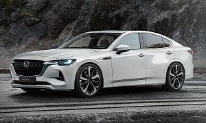 2023 Mazda6 Rendered With CX-60 Hints to Help Forget the Sedan Has Grown Elderly