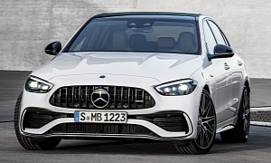 2023 Mercedes-AMG C 43 Has Panamericana Grille and Four Tailpipes, One for Each Cylinder