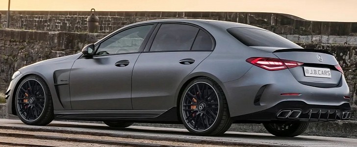 2023 Mercedes-AMG C 63 unofficial CGI rendering by j.b.cars