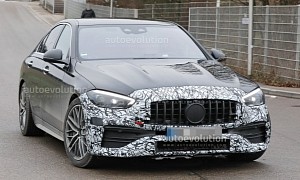 2023 Mercedes-AMG C 43 Spied Again, It's Almost Ready for Its Official Reveal