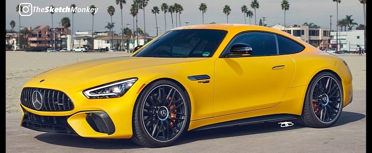 2023 Mercedes-AMG GT rendering by The Sketch Monkey