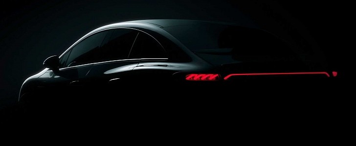 2022 Mercedes-Benz EQE teaser photo (exterior design)