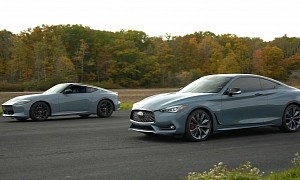 2023 Nissan Z Drag Races Infiniti Q60 Red Sport 400, Family Feud Is Exciting