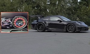 2023 Porsche 911 GT3 RS Sounds Glorious Blasting Down the Autobahn at 9,000 RPM