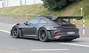 2023 Porsche 911 GT3 RS Strips Camo Before Imminent Reveal