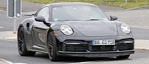 2023 Porsche 911 Turbo Hybrid Spied on the Nurburgring