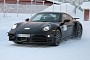 2023 Porsche 911 Turbo Spied in Winter Conditions, Might Have Hybrid Powertrain