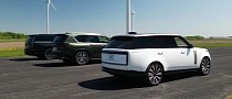 2023 Range Rover Drag Races Cadillac Escalade and Lexus LX, German V8 Muscle Prevails