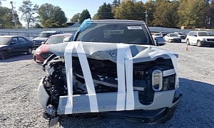 2023 Rivian R1S Has Got Its Face Covered in Bandages, Ends Up on Salvage Car Market
