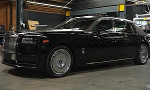 2023 Rolls-Royce Phantom Series II Gets Dark Two-Tone Wrap to Contrast Its Starry Eyes