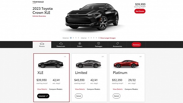 2023 Toyota Crown build & price