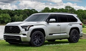 2023 Toyota Sequoia Feels Subtly Menacing When Lowered on CGI Aftermarket Wheels
