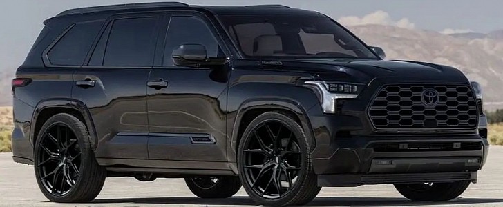 2023 Toyota Sequoia Looks Ready For Mass With All Black Cgi Attire 201993 7 