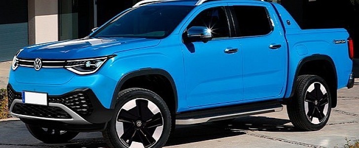 2023 Volkswagen ID.A Is an All-Electric Amarok Design Proposal Gunning for  the Rivian R1T - autoevolution