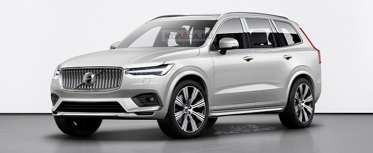 2023 Volvo XC100 Rendering Looks Like a Boring Flagship